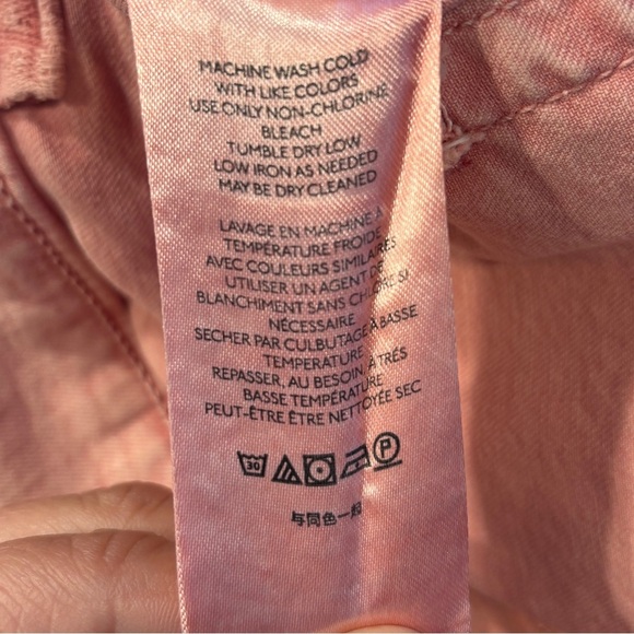 Pilcro Letterpress Anthropologie Mid Rise Blush  Acid Wash Jeans Sz 28 NWT - Picture 7 of 12